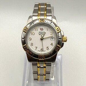 Vintage Wenger Swiss Military Gold Silver tones Ladies Watch Working